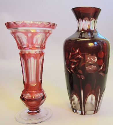 bohemian rubi glass 1900